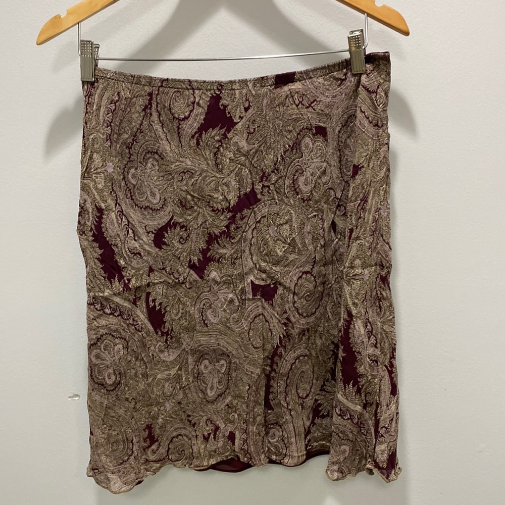 J Jill paisley skirt size MP